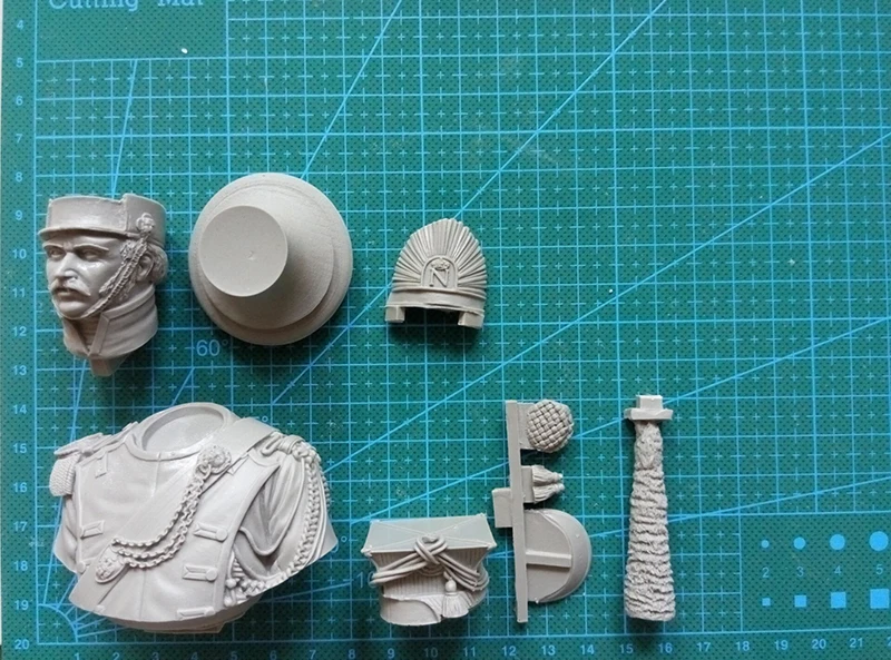 Kit non verniciato 1/ 9 200mm Cavallo leggero Lancers Trombettista Busto 200mm Figura storica Kit in resina