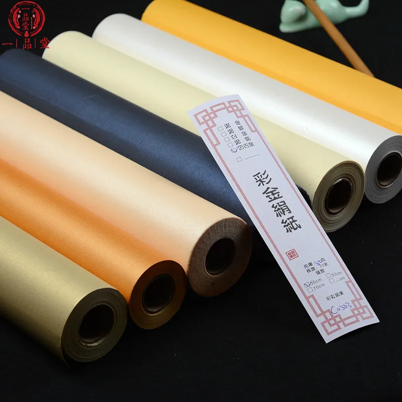 20m Xuan Paper Calligraphy Papel Arroz Semi-Raw Calligraphy Paper Xuan Paper Handicraft Calligraphy Writing Painting Supplies