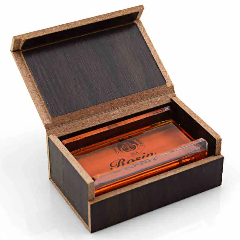 Transparent Violin Rosin Dedicated Violin Accessory Parts Violin With Wooden Box