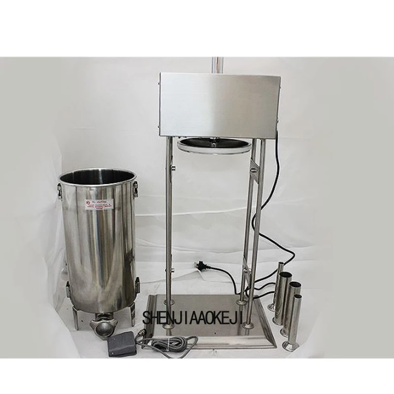 

1 шт., 10 л, электрическая машина для колбас большой емкости с переменной скоростью, 110-240 В, ETV10L, машина для клизмы из колбас из нержавеющей стали