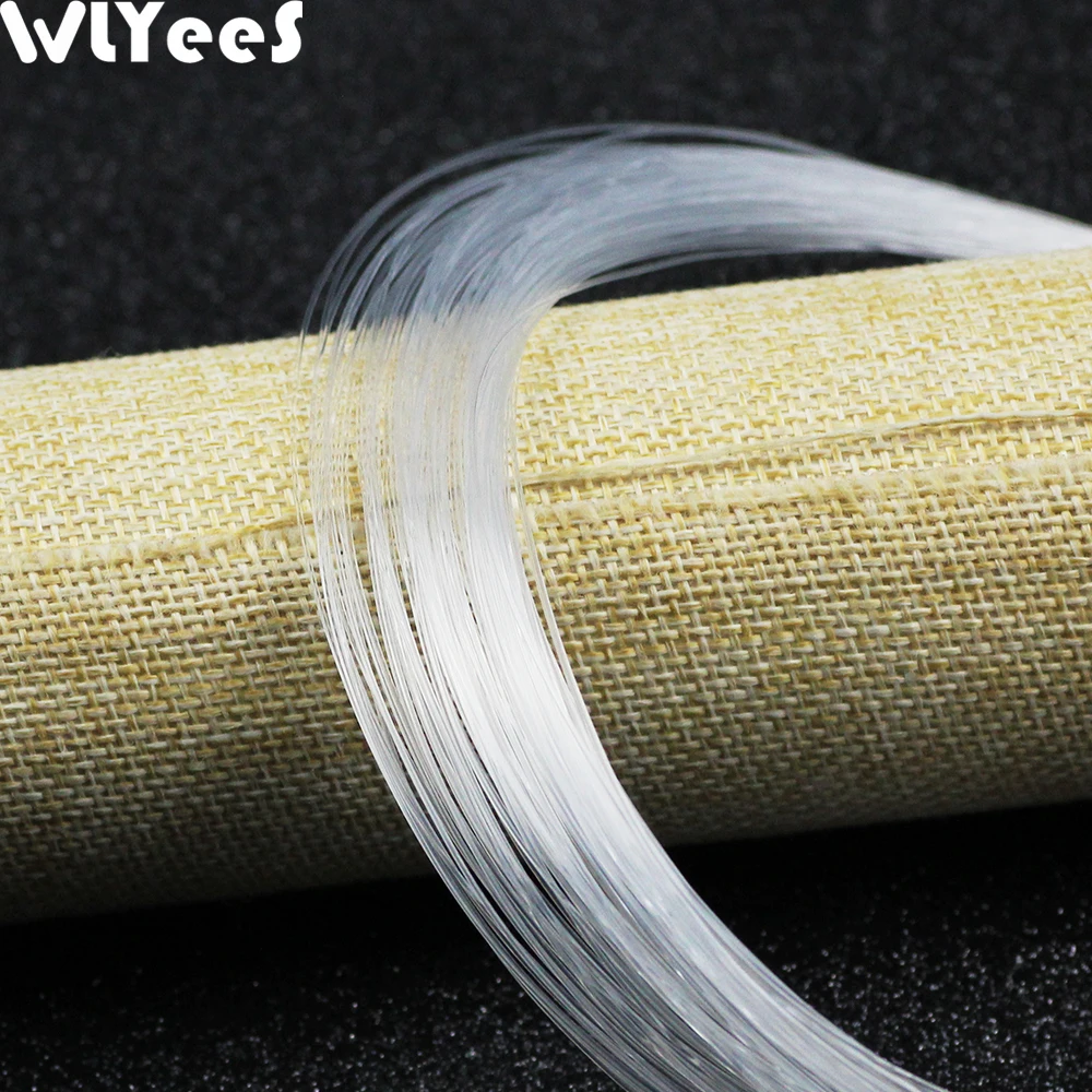 WLYeeS Transparent non-elastic fishing line 0.4-1.0mm Beading hand Cord Beaded wire accessories making for Jewelry handmade DIY