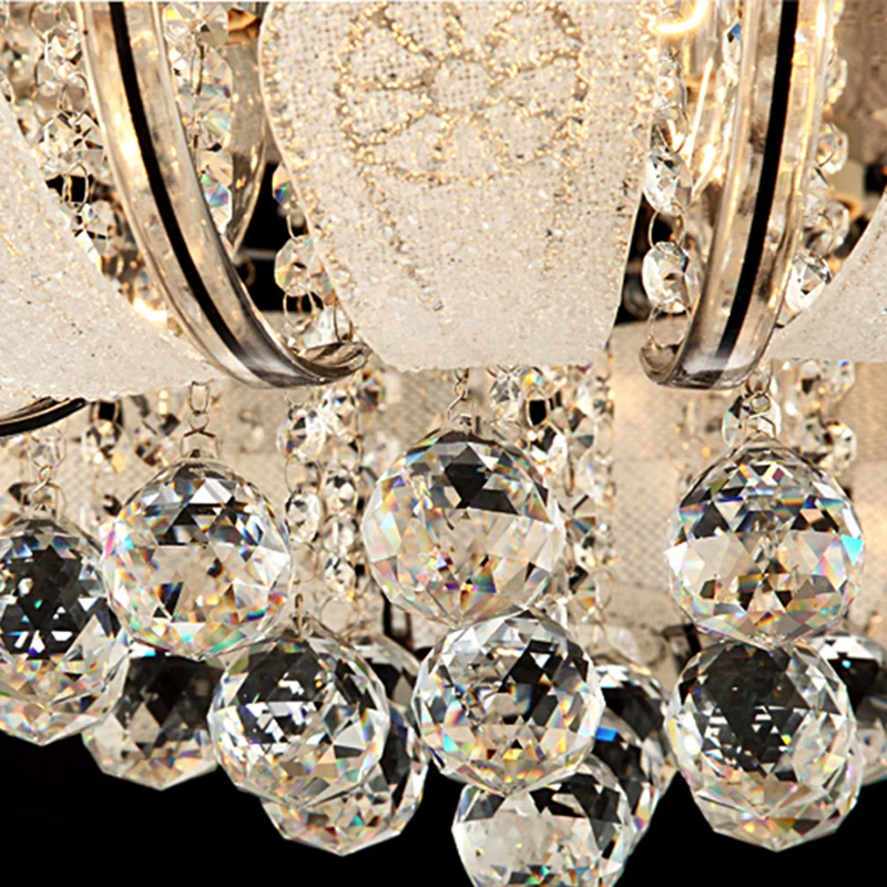 led e14 Stainless Steel Crystal Dimmable LED Lamp.LED Light.Ceiling Lights.LED Ceiling Light.Ceiling Lamp For Foyer Bedroom Hall