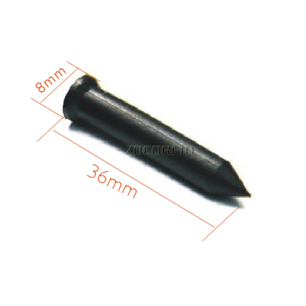 네일 RFID 태그 순찰 포인트, 네일 RFID 순찰 포인트 단추, 23x34x7mm, Tk4100 125kHz, 100 개
