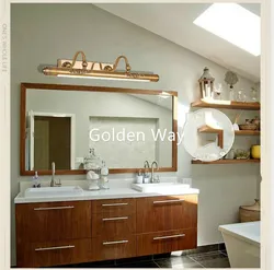 52CM/60CM/80CM Bathroom Mirror Lamp Waterproof Retro Bronze Cabinet Vanity Mirror Lights Led Wall Light Lamp LED Light Wall Lamp