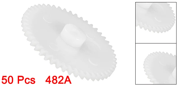 Uxcell 플라스틱 기어 장난감 액세서리, DIY 자동차 로봇 모터 모델 50102A 562A 482A 용, 50T 56T 48 톱니, 50 개
