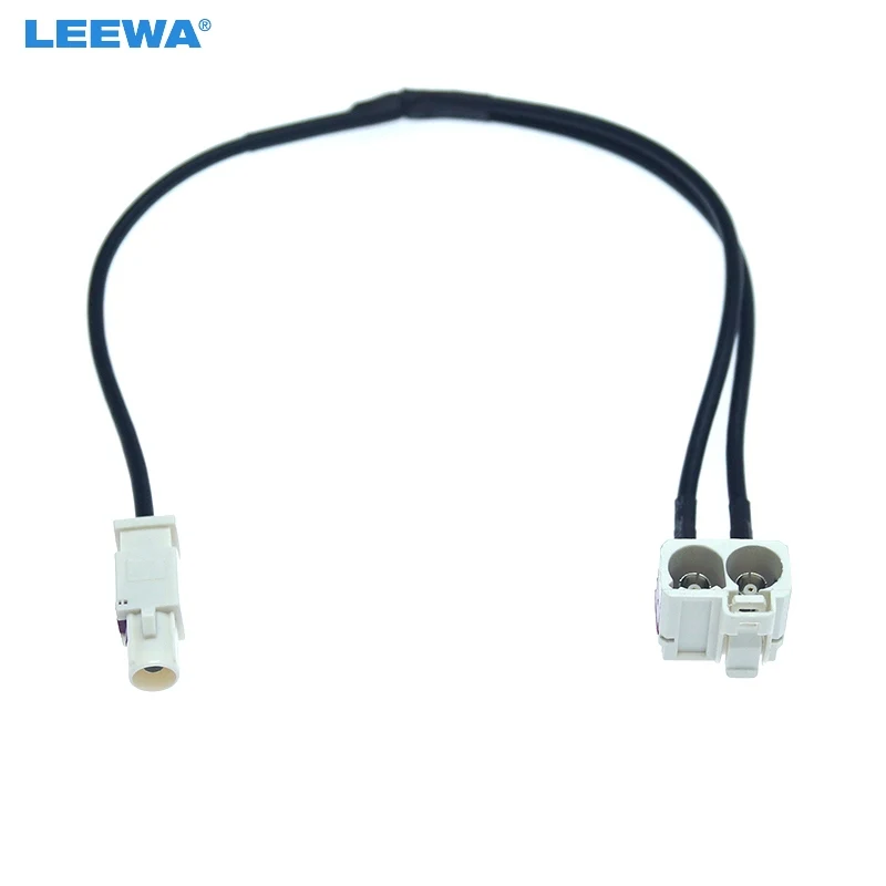 

For Volkswagen Head Unit FAKRA 2In1 Diversity Convertor Splitter Y Cable Wire Harness For RNS510 RCD510+ Antenna Radio Adapter