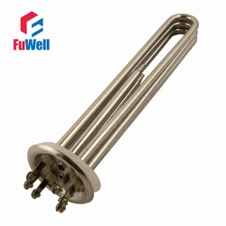 Stainless Steel Heating Tube Element 380V 6KW Electric Water Heater Pipe for Water Heating