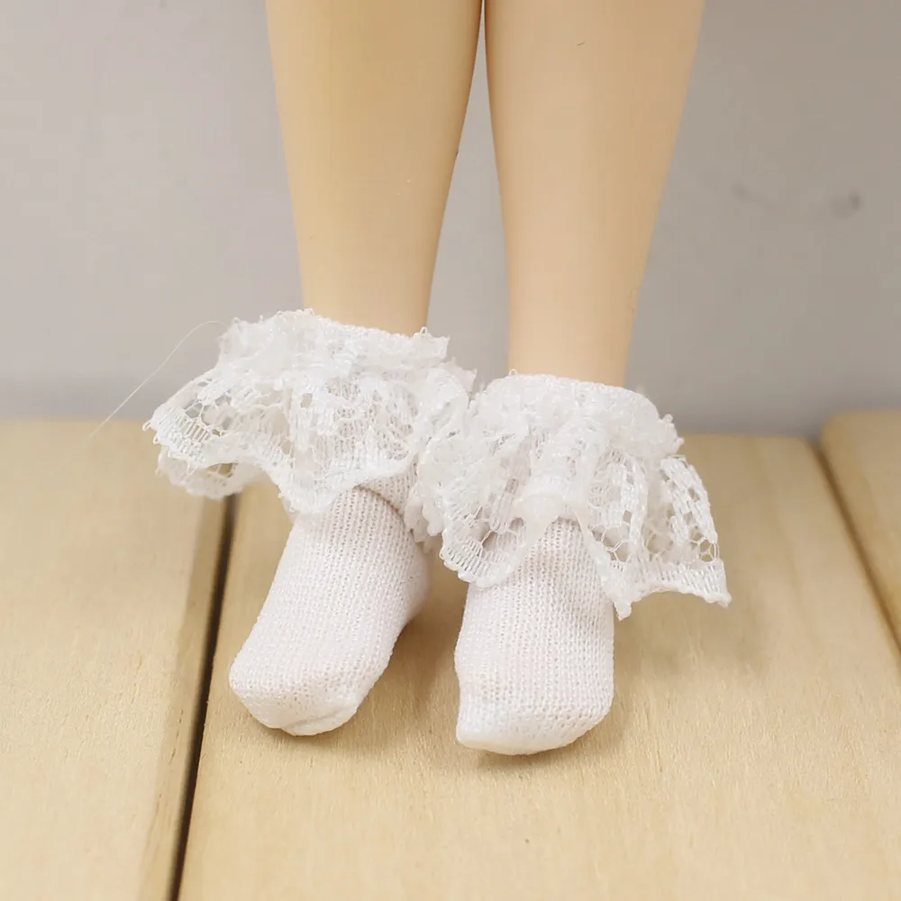 DBS blyth doll icy licca body white socks with lace toy socks