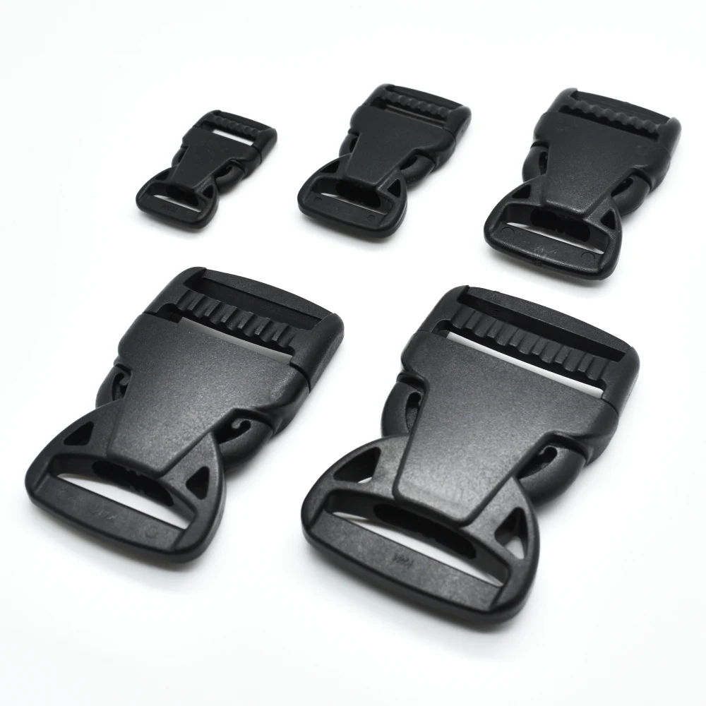 1pcs/pack Plastic Side Release Buckle For Backpack Luggage Straps Webbing Size 15mm 20mm 25mm 32mm 38mm