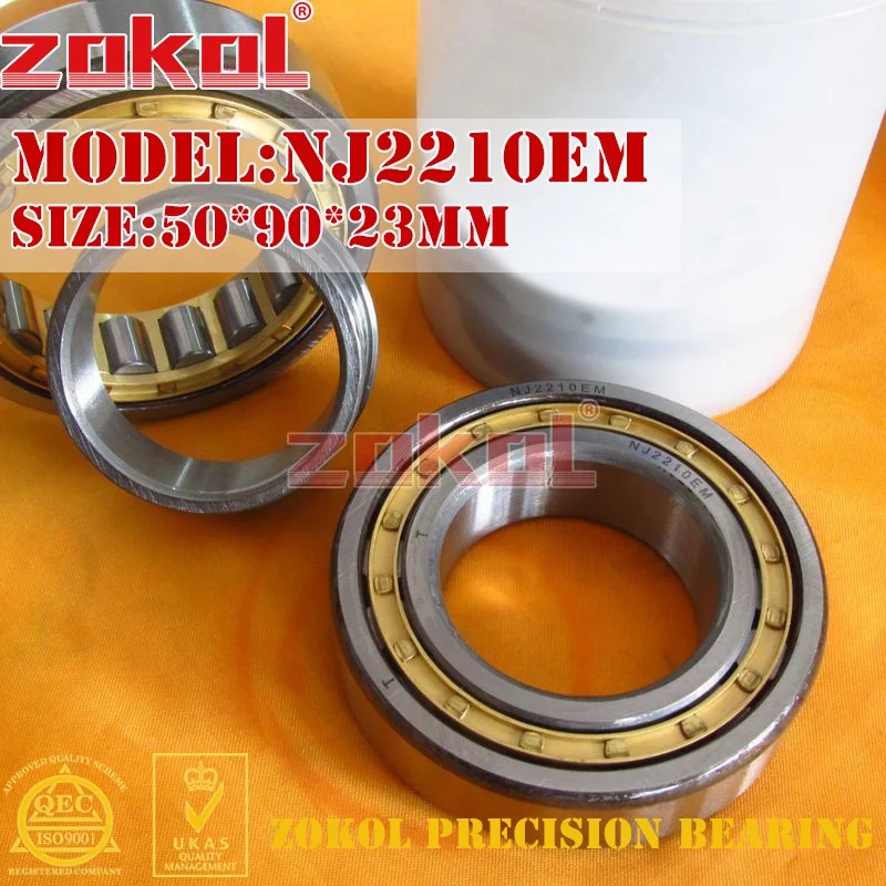 

ZOKOL NJ2210 E M bearing NJ2210EM 42510EH Cylindrical roller bearing 50*90*23mm