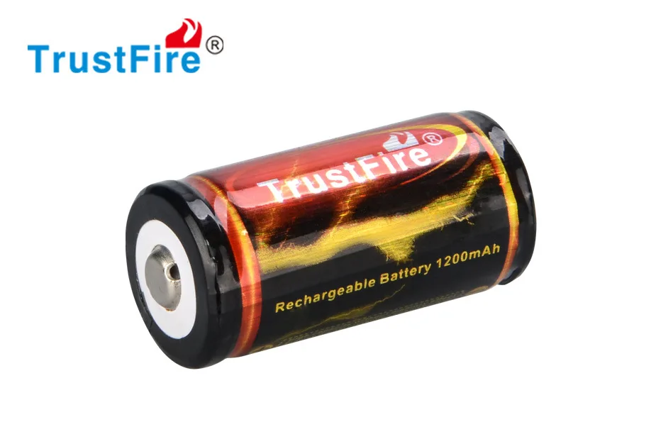 2pcs/lot  TrustFire 18350 Battery 1200mAh 3.7V Rechargeable Li-ion Batteries with Protected Board