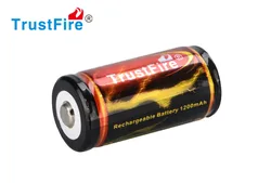 2ピース/ロットtrustfire 18350バッテリー1200mah 3.7v充電式リチウムイオン電池 (保護ボード付き)