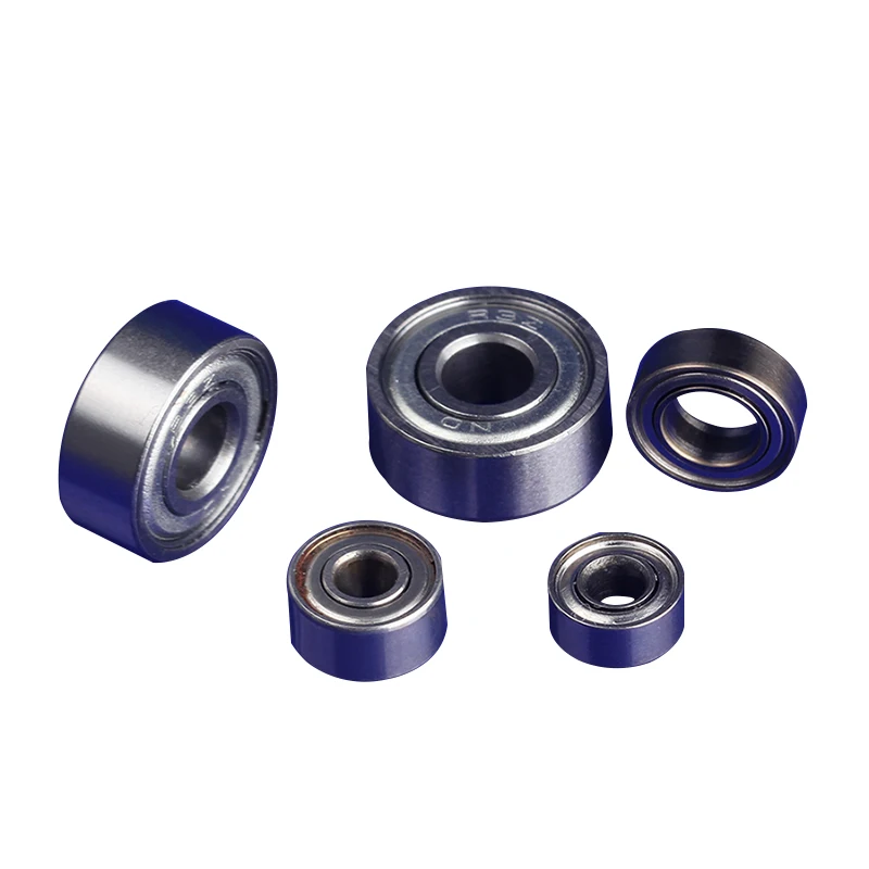 4Pcs Bearing Diameter Angular Contact Ball Bearing 3Dia x 7(1/4), 3Dia x 8(5/16) 5Dia x 9 (3/8)  5Dia x12.7(1/2)