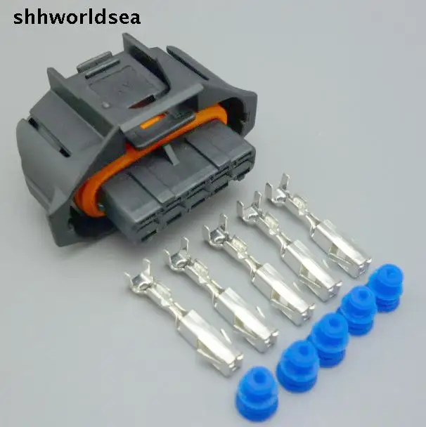 

shhworldsea 5 Pin 3.5mm Auto senser plug,diesel common rail injector/intake pressure plug 1928403738