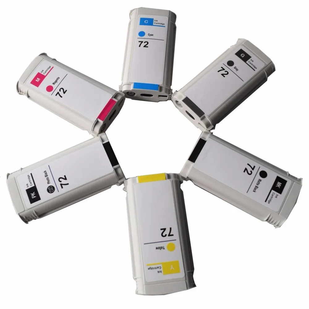 

6 Colors Ink Cartridge Replacement For HP DesignJet T610 T620 T770 T790 T795 T1100 T1100ps T1120 T1120ps T1200 T1300 T2300