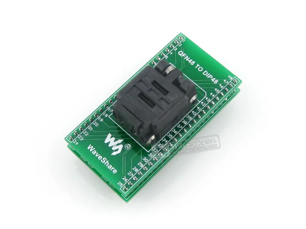 

QFN48 TO DIP48 # QFN48 MLF48 MLP48 IC Test Socket Programming Adapter 0.5mm Pitch + Free Shipping