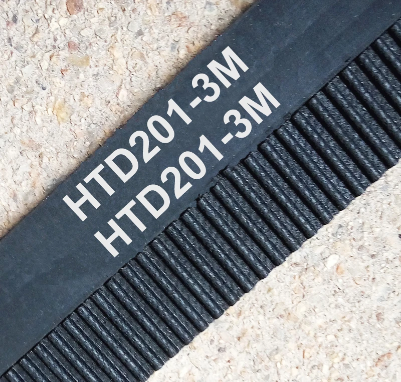 

10 pieces/pack 201 HTD3M 6 timing belt teeth 67 width 6mm length 201mm rubber closed-loop belt 201-3M HTD 3M pulley CNC machine