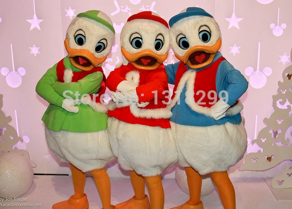 Mascotte 3 Pcs Duck Mascot Kostuum Fancy Dress Custom Fancy Kostuum Cosplay Thema Mascotte Carnaval