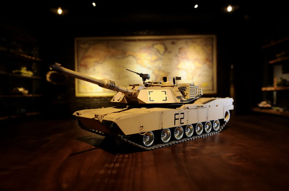 2.4G 1/16 US M1A2 Abrams Radio Remote Control Battle Tank RC Tank Model Toy