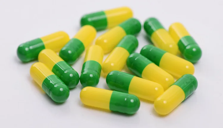 size 1 10000pcs Green YELLOW colored empty hard gelatin capsules, gelatin capsules ,joined or separated capsules #1