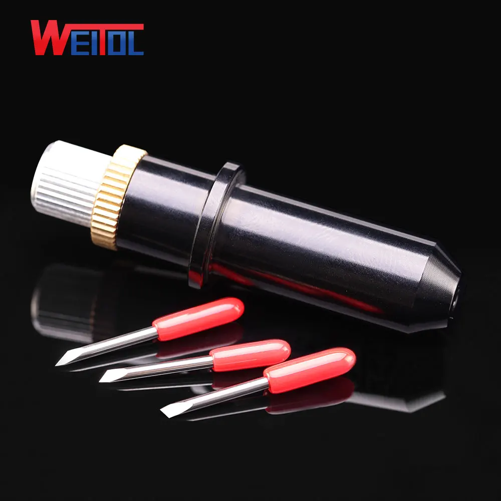 Weitol 5pcs/lot SUMMA plotter blades cutter 30/45/60 degree carbide plotter vinyl cutter tools CNC engraving tools