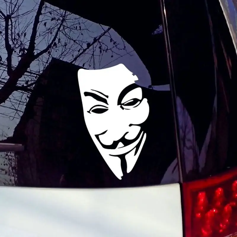 V for Vendetta Car Stickers High Quality Reflective Tape Waterproof Car Stickers Automobiles Sticker So on Drop Shipping