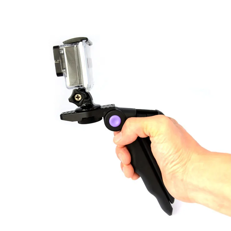 ยิงน้ำหนักเบาขาตั้งกล้องสำหรับ GoPro Hero 5 4 3 + 3 SJCAM SJ4000ขาตั้งกล้อง Xiaomi Yi 4K DC กล้อง DSLR SLR