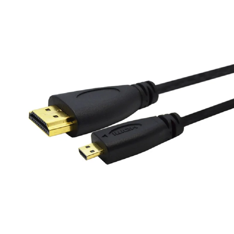 200pcs/lot High speed 3ft 1m 2m 3m V1.4 Male to Male HDMI-compatible to Micro HDMI Cable 1080p 1440p for HDTV PS3 XBOX 3D LCD