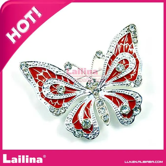 

High Quality Rhinestone Butterfly Brooch