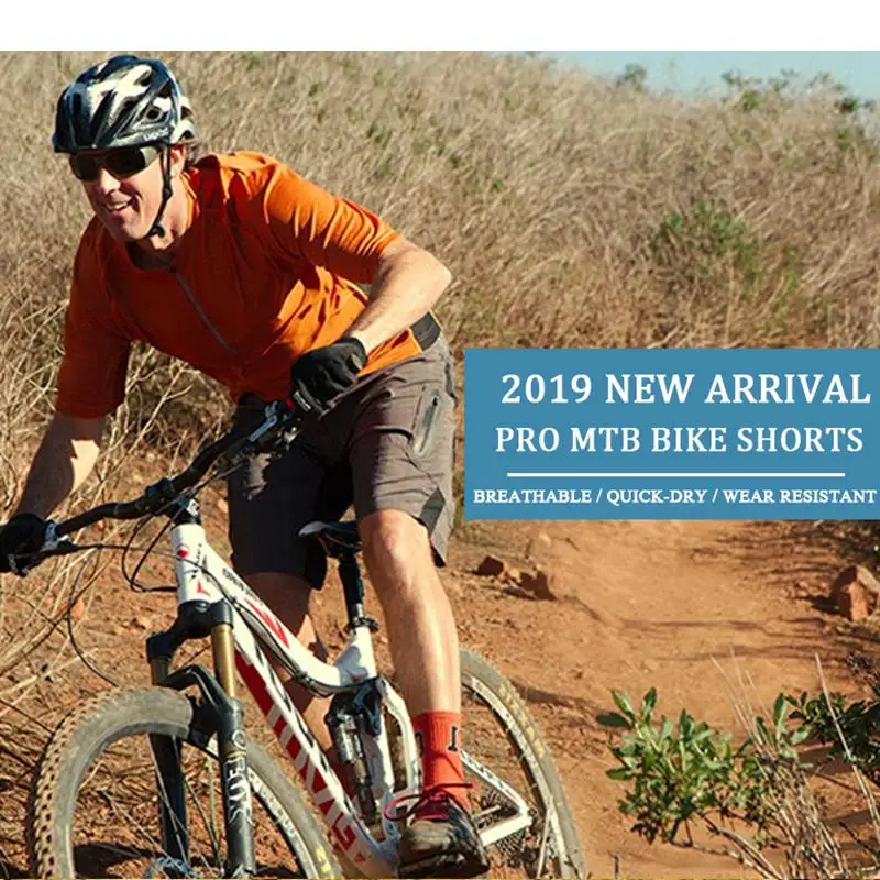 X-TIGER Pro Men's Mountain Bike Shorts Cycling Shorts Breathable Loose Fit For Outdoor Sports Running MTB Bicycle Short Trousers