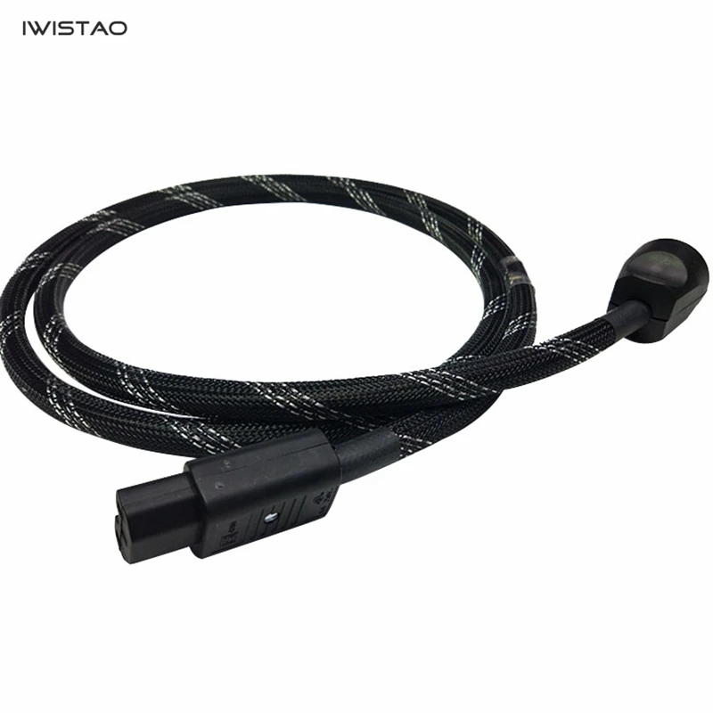 IWISTAO HIFI Power Cord Martin Kaiser Australia Standard Plug Swiss Shute 4481 IEC Tail Plug Titanex Power Cable