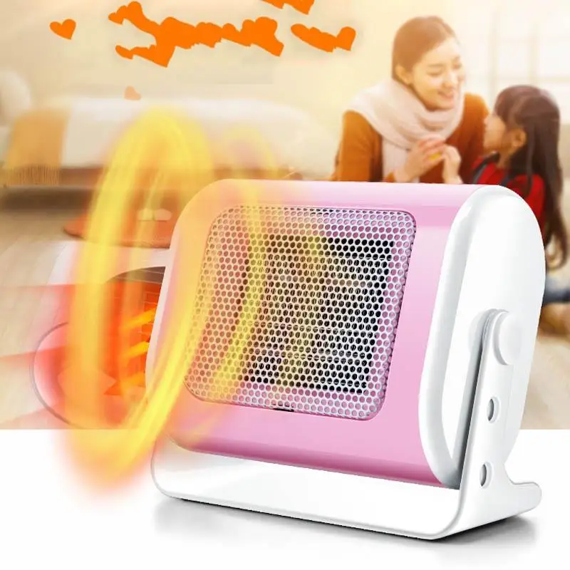 

PTC Ceramic Fan Electric Heaters 220V 500W Warm Winter Mini desktop Portable Personal Fan Heater Forced Home Applicance