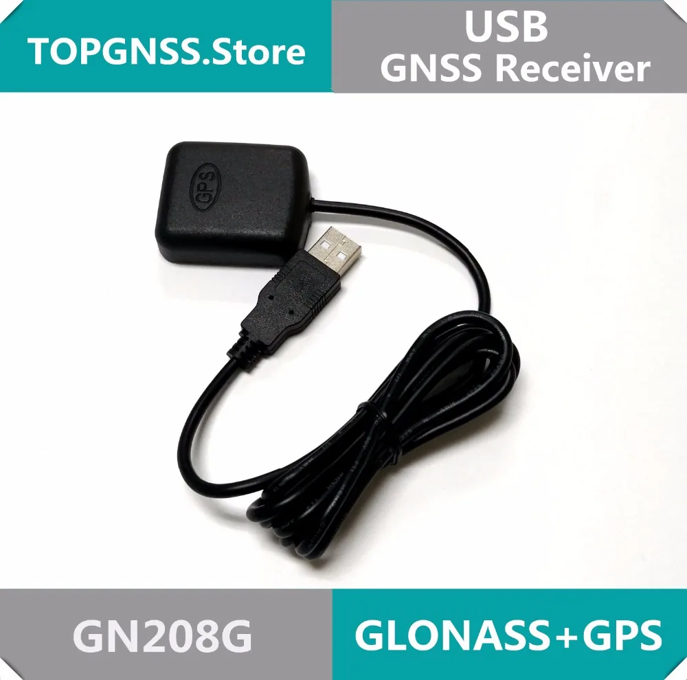 TOPGNSS USB GPS GLONASS Receiver 8030 GNSS chip design USB GLONASS antenna ,G- MOUSE 0183NMEA,replace BU353S4