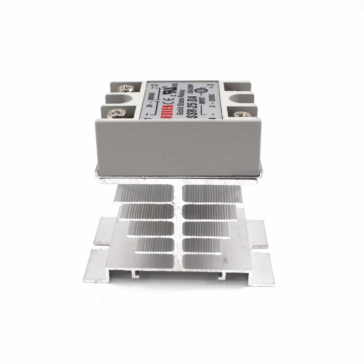 Mini Einphasig Solid State Relais SSR Aluminium Kühlkörper Ableitung Heizkörper Neueste Schiene Montieren Für 10A-40A Relais – Detail 15