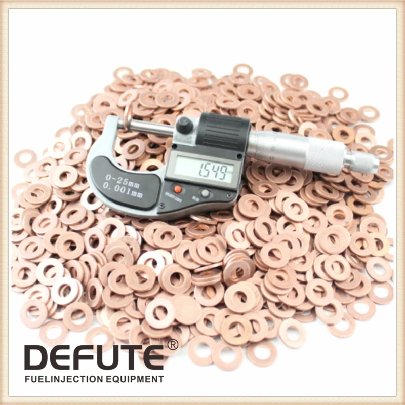 F00RJ01453 Common Rail Injector Copper Washers Shims Ring Gasket Size 15mm X 7mm X 1.5mm Thickness 1.5mm F00R J01 453