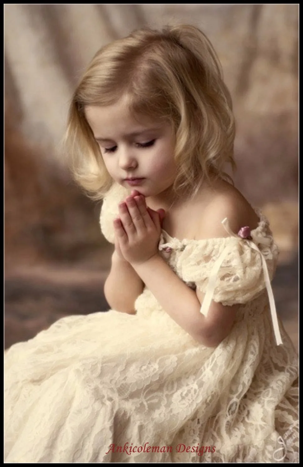 

Needlework for embroidery DIY French DMC color High Quality - Counted Cross Stitch Kits 14 ct Oil painting - Little Girl Praying