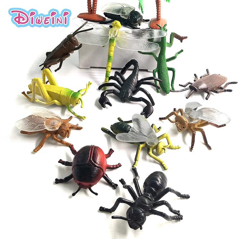 Simulation Animal model action figure Dragonfly Ant Scorpion Insect home decoration accessorie educational Children's Toys Gift