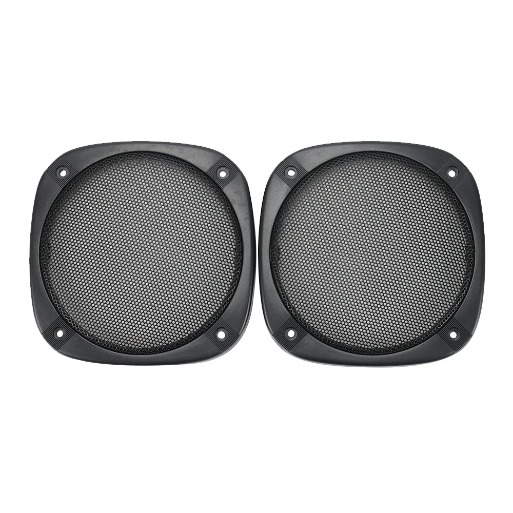 GHXAMP 2PCS 5 inch Car Speaker Grill Mesh Protective Cover ABS