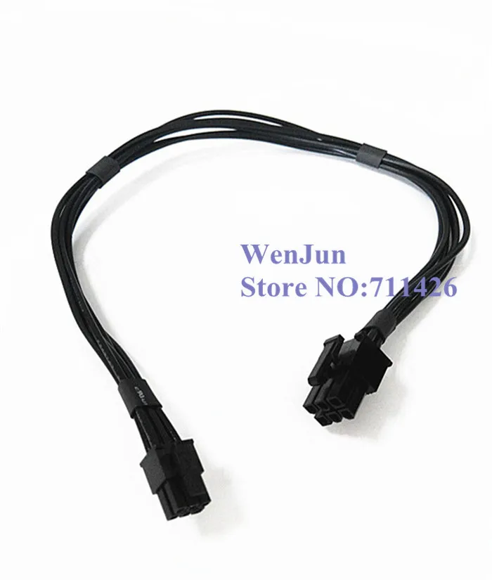 For G5/ mac pro mini 6pin to pci-e 6pin video card power cable for 8800GT FX4500 HD5770 GTX285 HD4870 18AWG 20pcs/lot