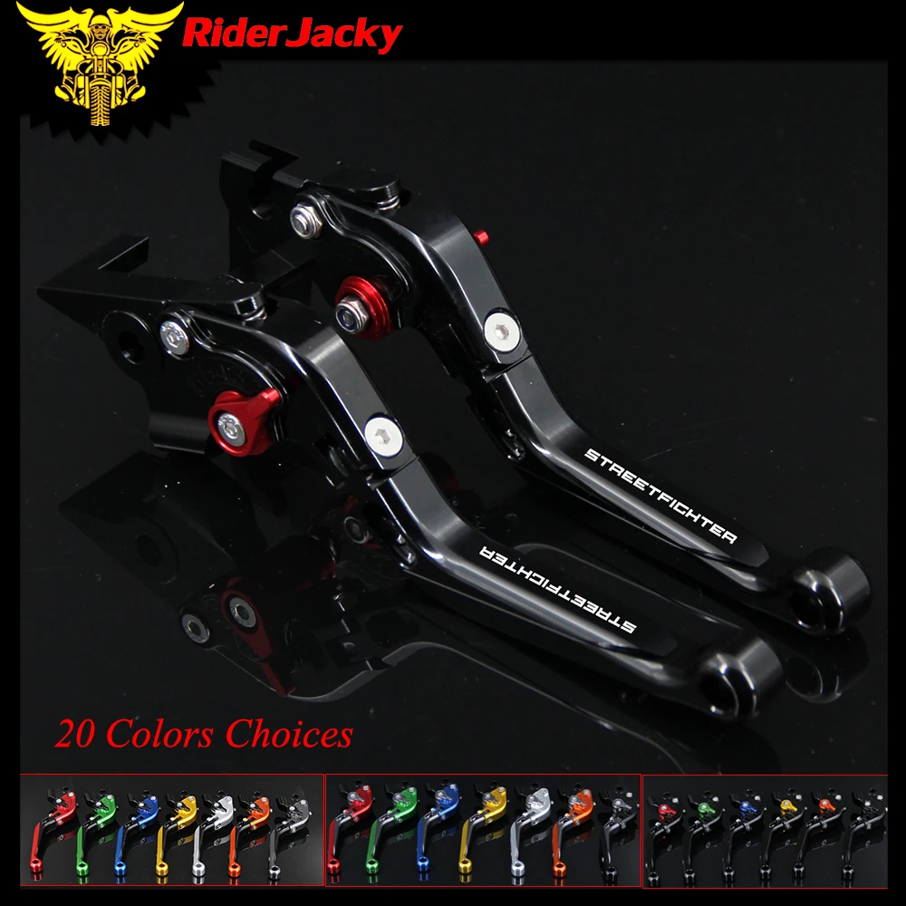 RiderJacky 1 Pair Motorcycle Folding Extendable Brake Clutch Levers For Ducati STREETFIGHTER /S 2009-2013 2010 2011 2012