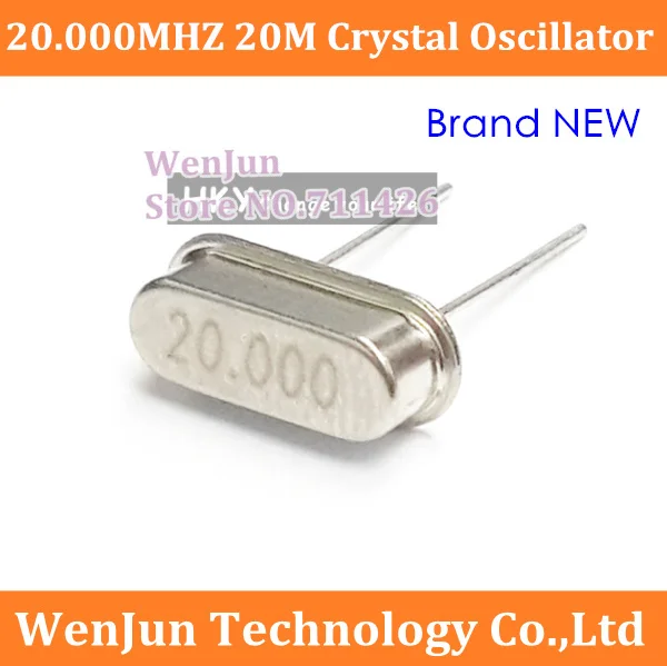 

High Quality 20.000MHz Crystal Oscillator HC-49S Quartz 20M 20MHZ Crystal Oscillator with free shipping