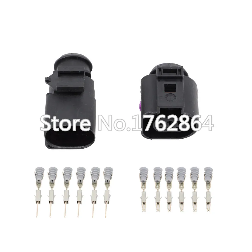 6 Pin 3B0973813 1J0973713 1.5mm Automotive   Socket Door Lock Reversing Radar Throttle Plug DJ7065B-1.5-11/21