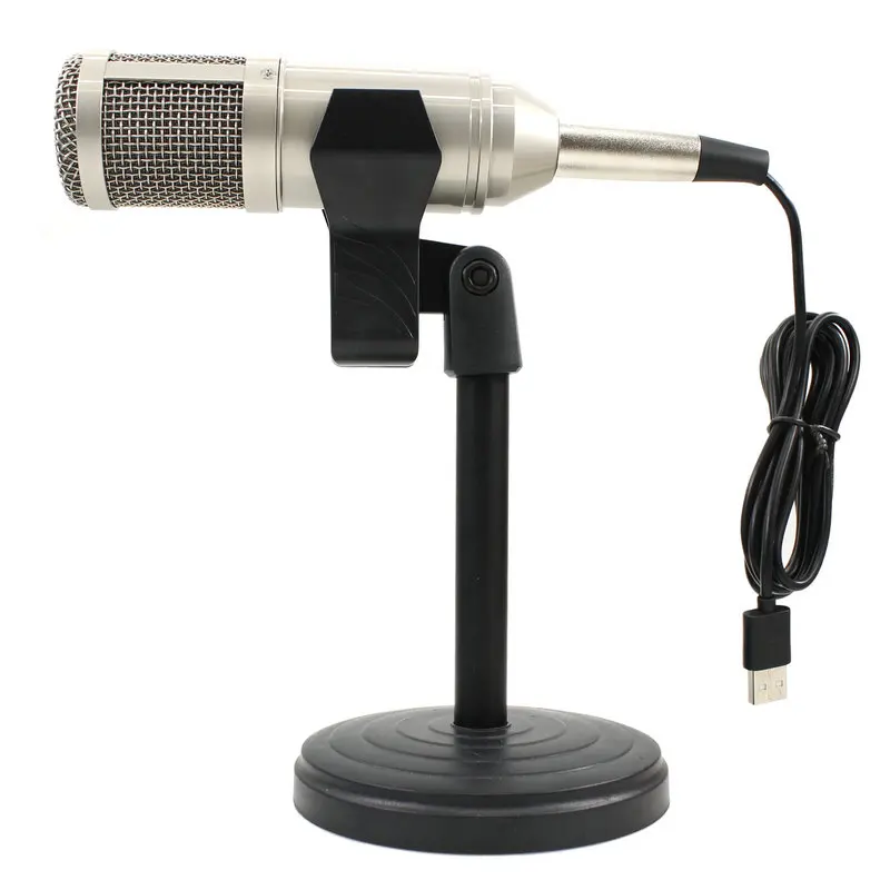 Professional Condenser Microphone BM 800 USB Audio Studio Vocal Recording Mic KTV Adjustable volume Upgraded From BM800