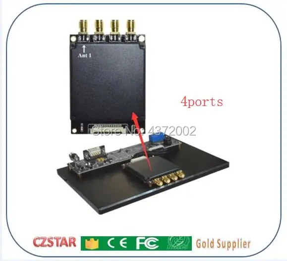 

multi tags sports timing systems uhf impinj R2000 rfid reader 4 antenna passive uhf rfid reader 4ports high outpower 30dbm