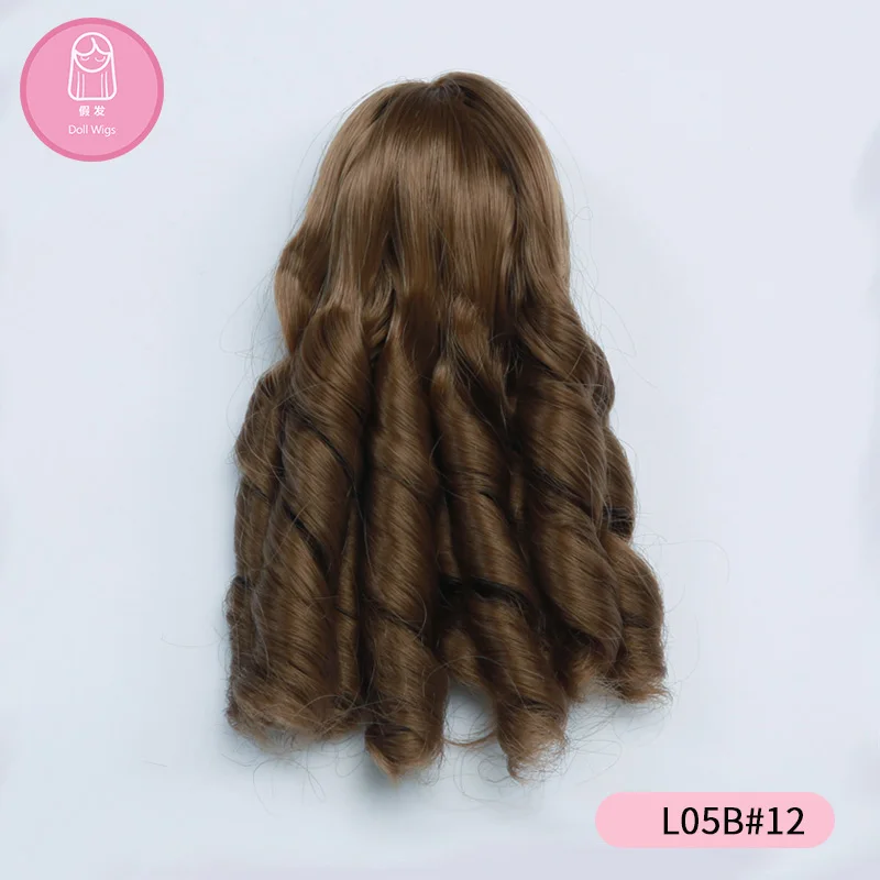 Wig For Doll BJD free shipping shinee Beauty wig Lovely size 5-6 inch 1/3 high-temperature long Curly Wigs for Doll BJD L05B