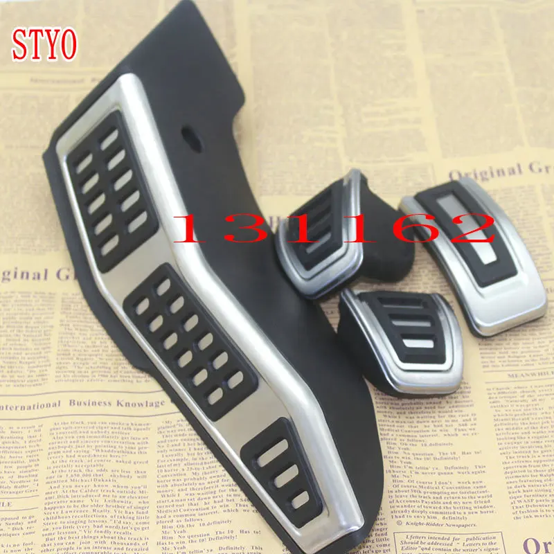 STYO Car Stainless Steel  ATpedal/ MT Pedal (gas +Brake + Clutch Pedal) for RHD VW GOLF 7 MK7 SEAT MK3