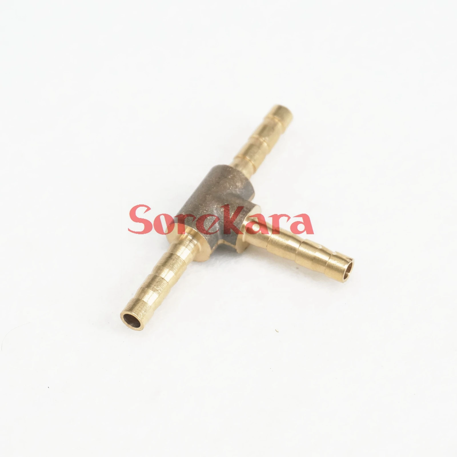 

Hose Barbed I/D 4mm Tee 3 Ways Brass coupler Splicer Connector fitting for Fuel Gas Water