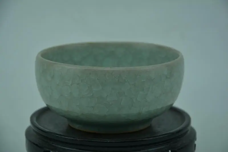 Antique SongDynasty porcelain bowl, RU KILN,Fish scale glaze,Hand-painted crafts,Collection&Adornment,Free shipping