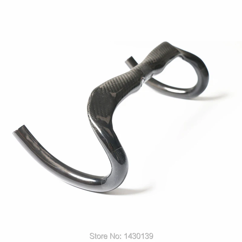 Full Carbon Fiber Bike Handlebar Compact Type Racing Road Bicycle Glossy Matt 3K Full Carbon Lightest 31.8*380-440mm Newest