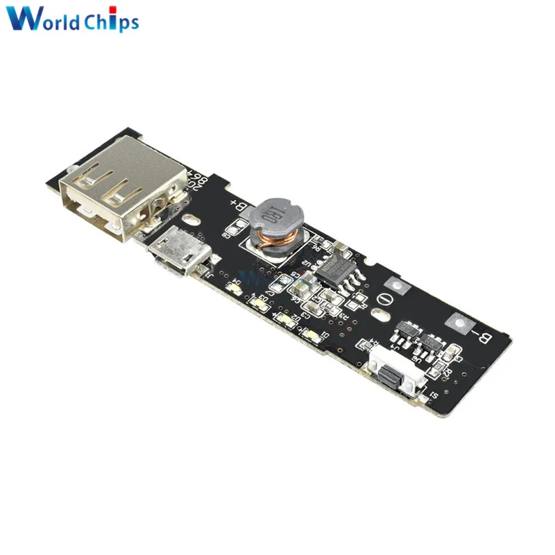 5V 2.1A PCB Step Up Boost Power Module Power Bank Charger Charge Module Charging Circuit Board DIY 18650 Battery